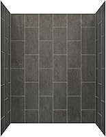 Vista 11 de Miseno MSW786032 ReadySet 60" X 32" X 78" Kit de Pared para Ducha de Cinco Paneles en Alcove - Blanco Carrara