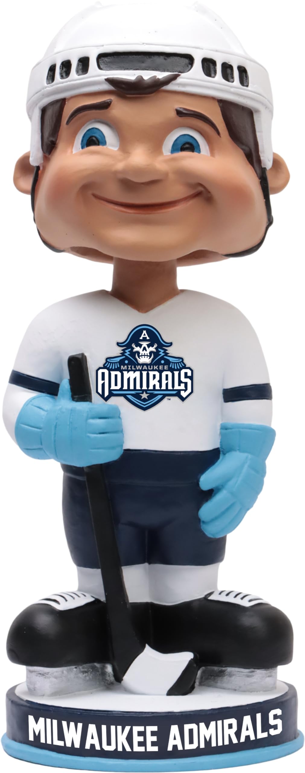 Milwaukee Admirals Vintage White Jersey Bobblehead AHL Hockey