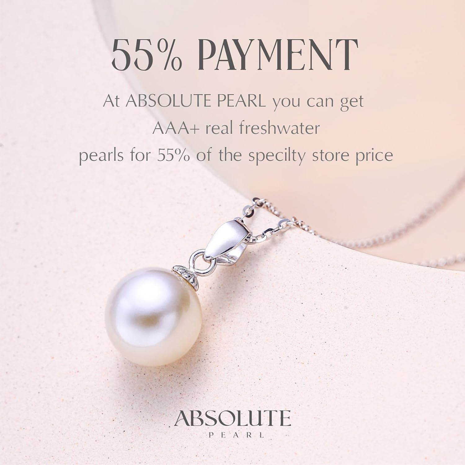ABSOLUTE AAA+ to AAAA Cultured Pearl Necklace Freshwater Genuine Real Mabe/Oval/Round Pearl Pendant Necklaces for Women S925 Sterling Silver Chains Birthday Gift for mom