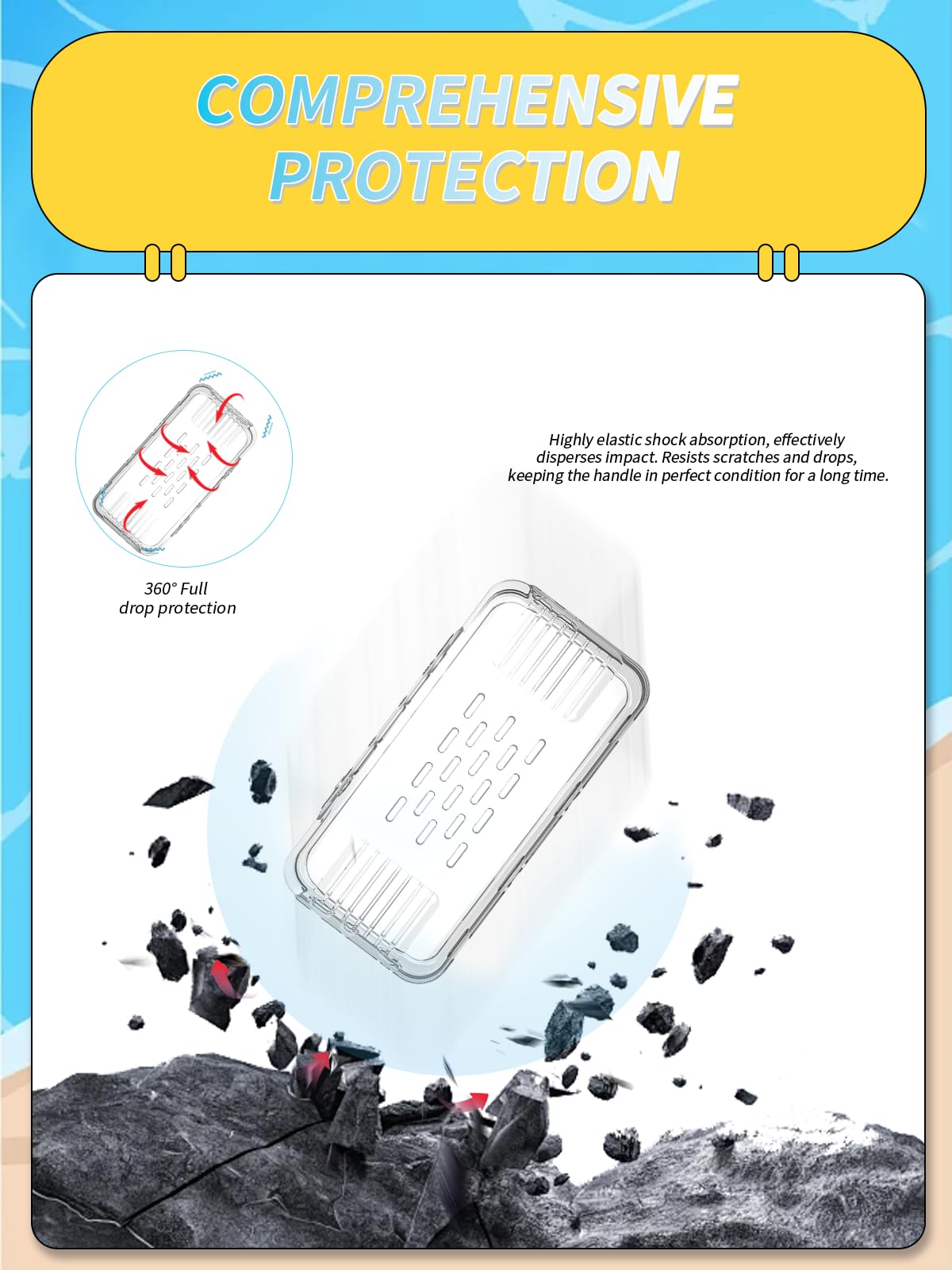 Etui ochronne do przenośnej konsoli do gier ANBERNIC RG35XX H, etui ochronne yystao z TPU kompatybilne z ANBERNIC RG35XX H, z paskiem do zawieszenia, pyłoszczelne, odporne na uderzenia i trwałe