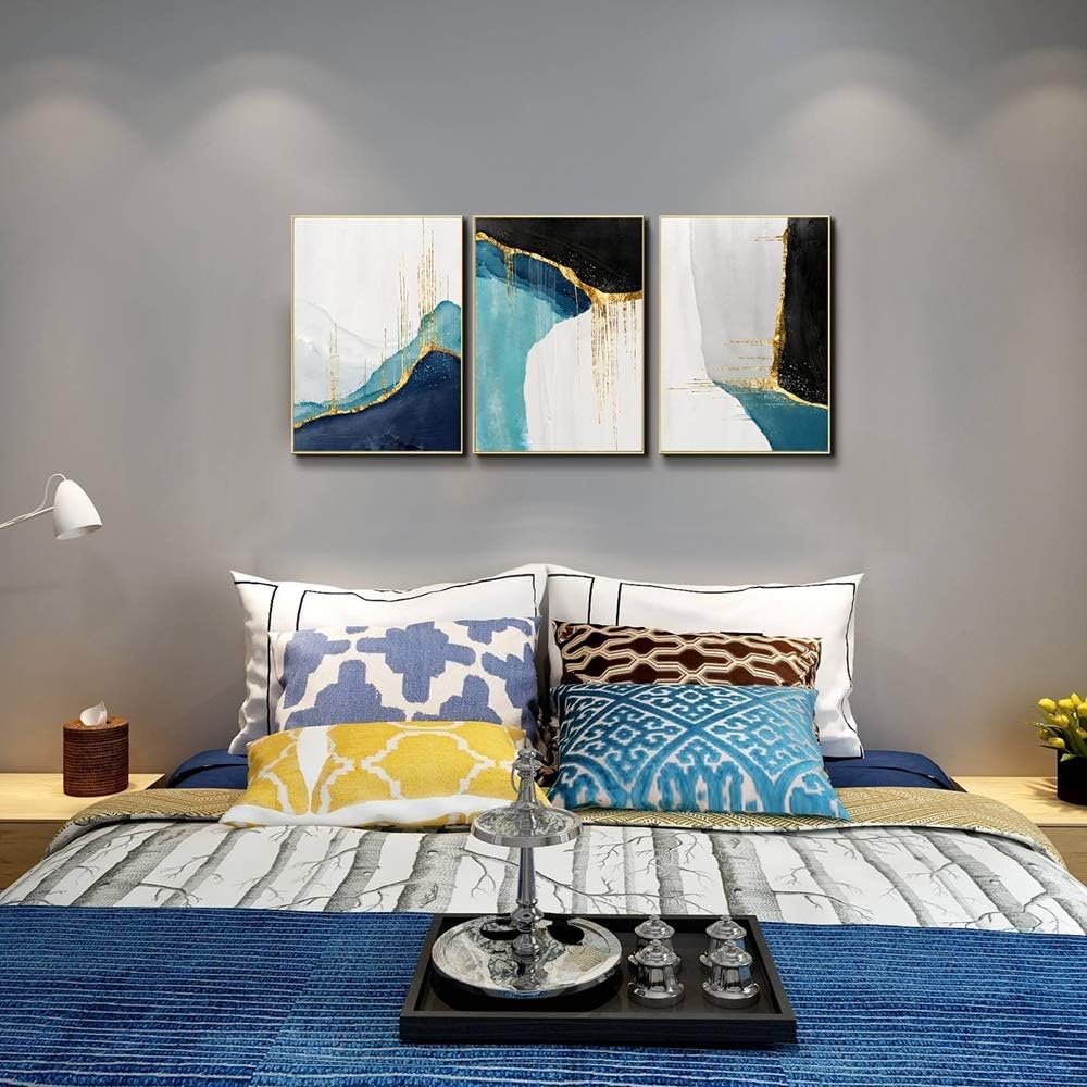 Gеt Sресіаl Prісе Abstract Art in Navy Blue and Gold Canvas Print Wall Art with Gold Foil Wall Decor Landscape Pictures Framed for Living Room and Bedroom Home Decoration 24x48 inches Bеѕt Dеаl 🛒 Abstract Art in Navy Blue and Gold Canvas Print Wall Art with Gold Foil Wall Decor Landscape Pictures Framed for Living Room and Bedroom Home Decoration 24x48 inches