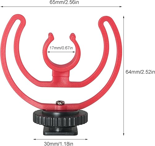 Miniatura 2 de 2PCS Entrevista Dedicado DSLR Cámara Micrófono Soporte de montaje de zapata caliente Accesorio de montaje adecuado para Video Blogging Transmisión