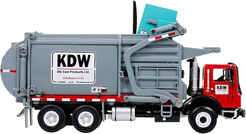 Miniatura 6 de GoolRC Camión transportador de basura, modelo de vehículo transportador de material de desechos fundido a troquel de aleación 1:24, juguetes para