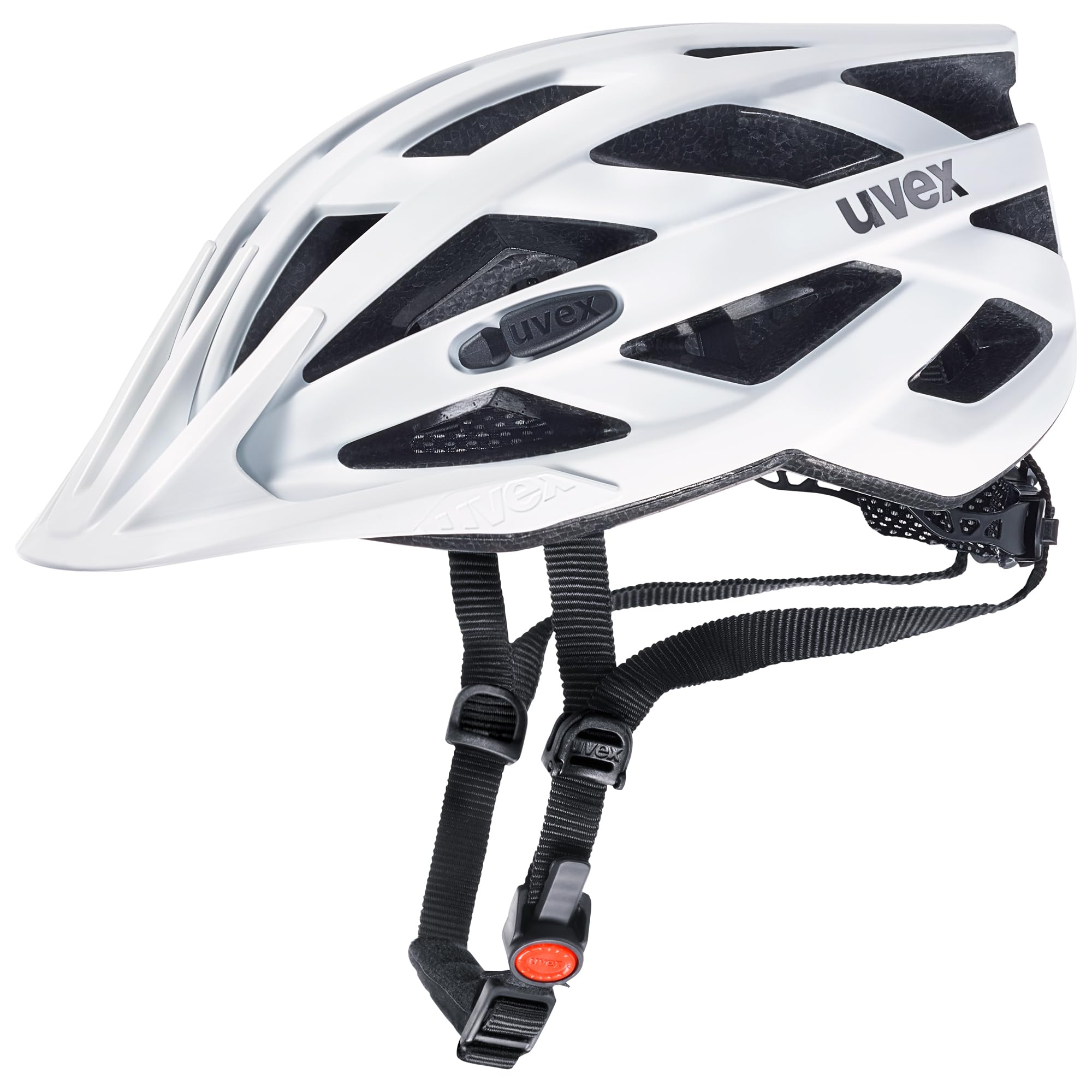 uvex i-vo cc - lightweight all-round helmet for women and men - individually adjustable fit - expandable with LED light - white matt - 56-60 cm
