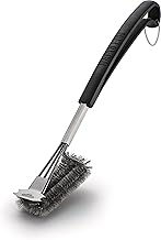 Napoleon 62063 Stainless Steel Barbecue Brush Three Rows with Scraper