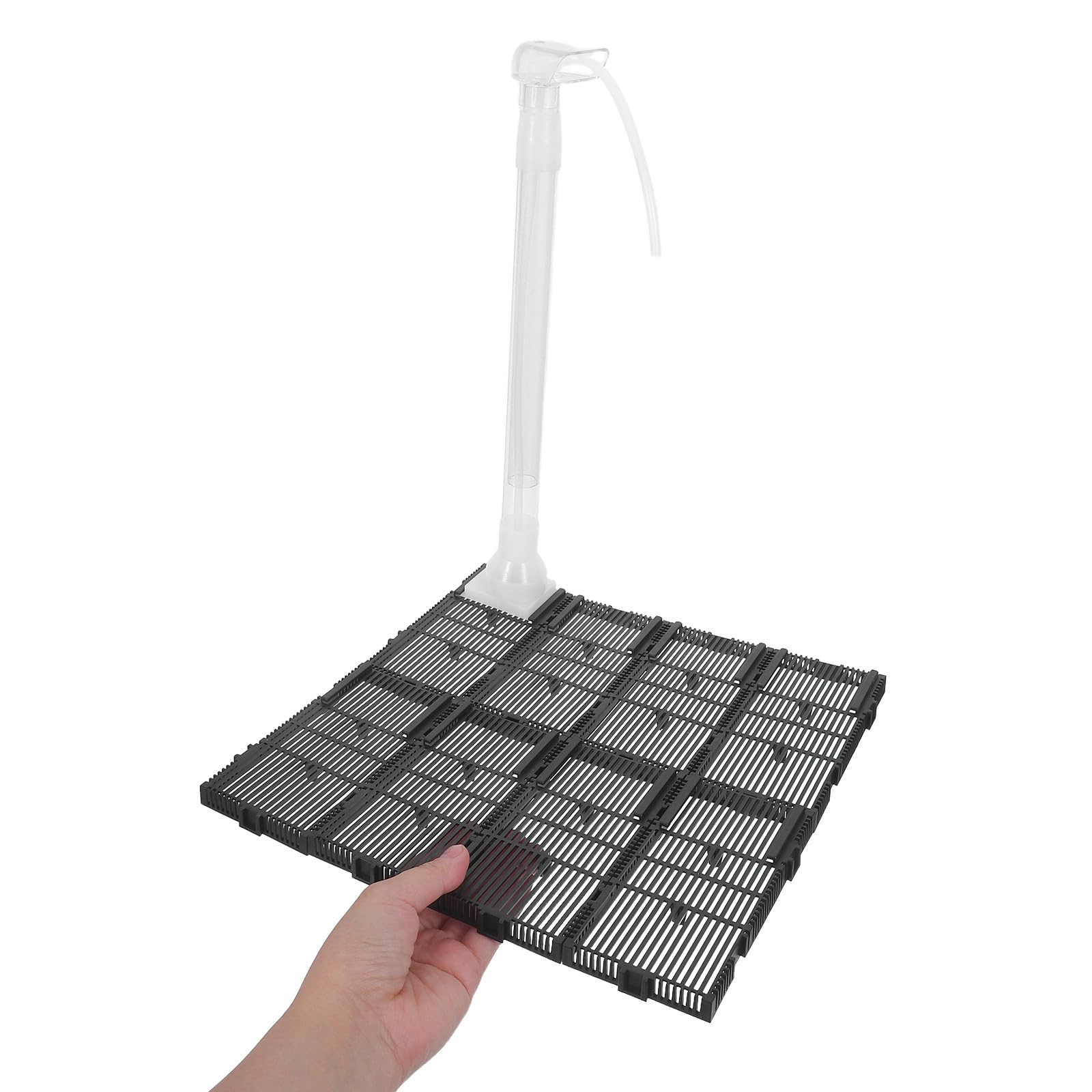 ifundom Placa de Filtro de Plástico para Acuario Grava para Tanque de Peces, Sistema de Filtración Versátil y Oxigenación Mejorada, Fácil Instalación en Acuarios