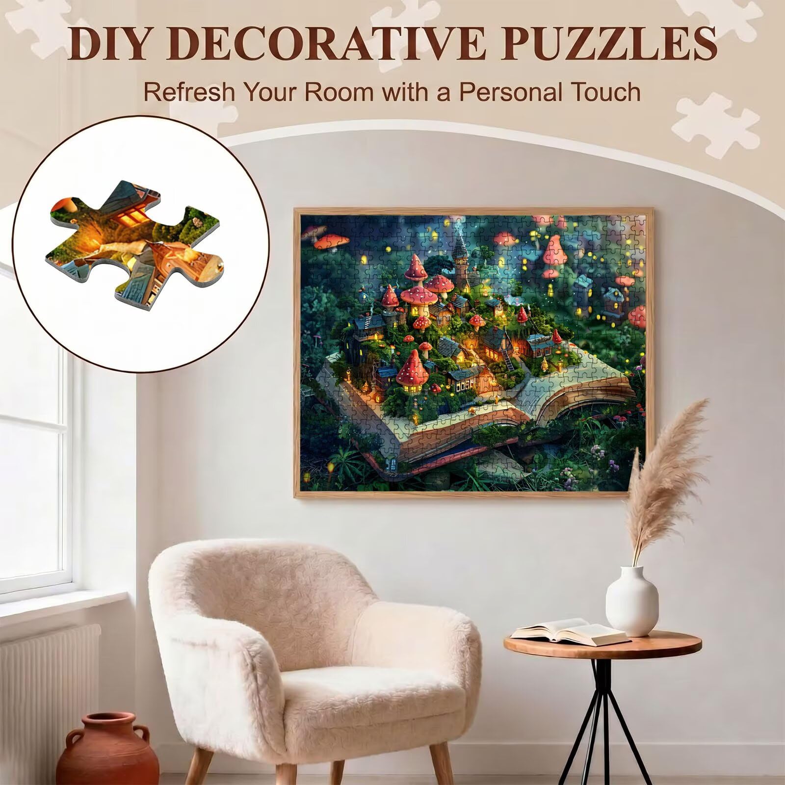 magia Libro-3 Puzzle 5000 Pezzi per Adulti, Puzzle in Legno - Collezione Classica con Poster Incluso -Sfida di Concentrazione e Passatempo Antistress, Gioco Educativo per Famiglia, 156 x 105 cm f0-796