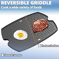 Vista 3 de Safbbcue 7583 - Plancha de hierro fundido de 21.5 pulgadas para Weber Q2200 Q2000 Q2400 Q200 Q220 Q240 Series Placa de parrilla de gas para Weber