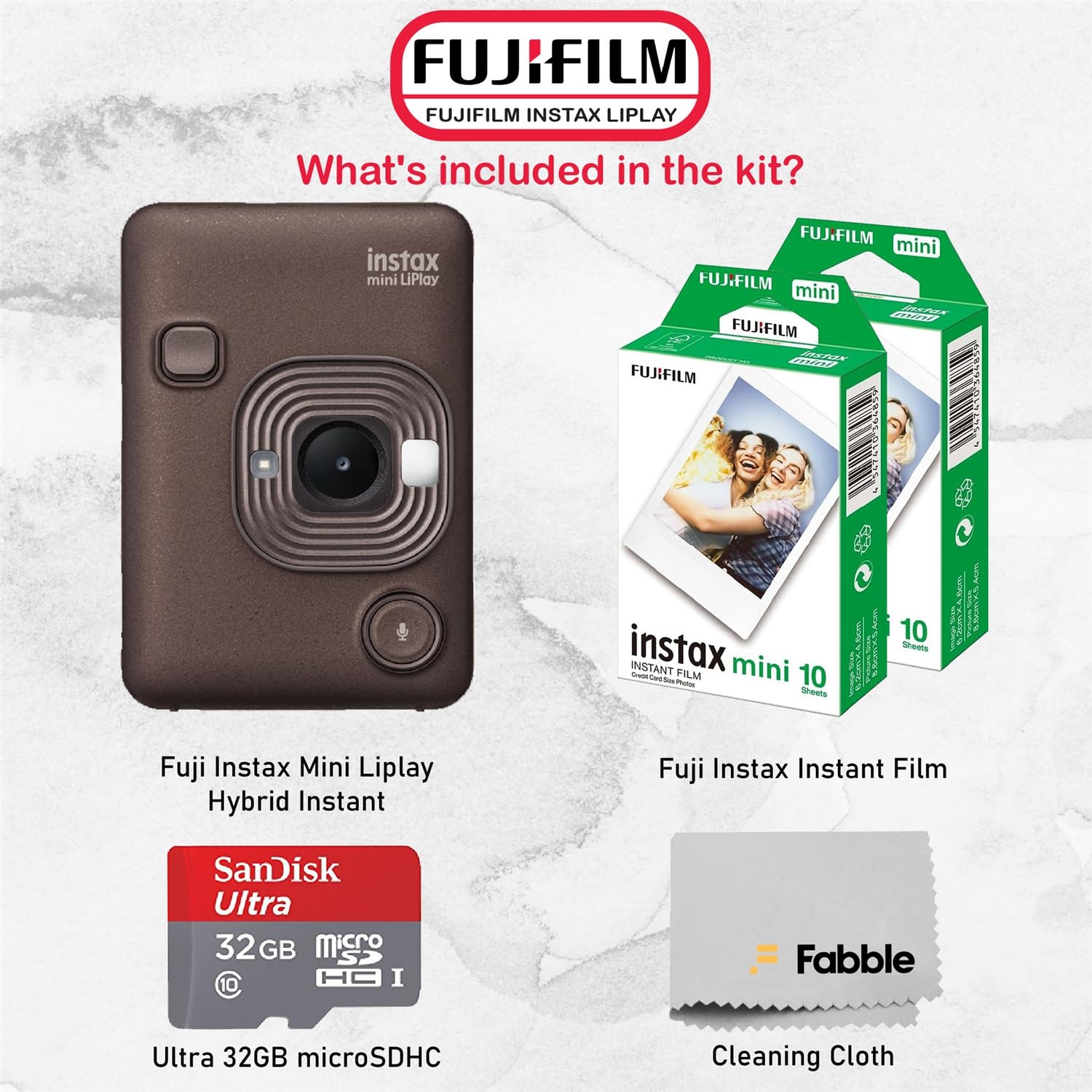 Amazon.com : Fujifilm INSTAX Mini LiPlay Hybrid Instant Camera