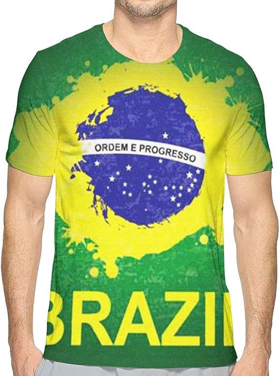Amazon Co Jp Tシャツ ブラジル Tシャツ メンズ 半袖 ファッション 薄手 夏 カジュアル トップス ゆったり 大きい サイズ トップス おしゃれ 人気 丸首 ファッション