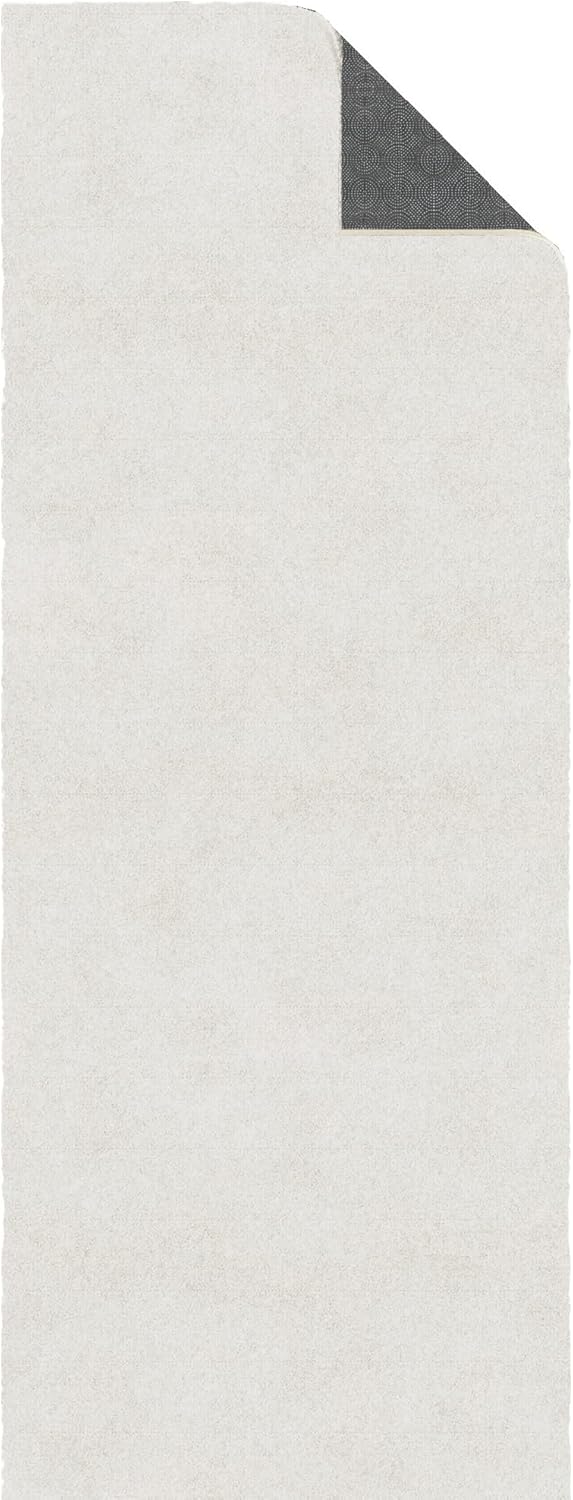 Ottomanson Kitchen Runner Rug 1'11.6" x 6' – Machine Washable Soft Non-Slip Plush Rug, Quick Dry Dense Pile Carpet for Kitchen, Bathroom & Entryway, White