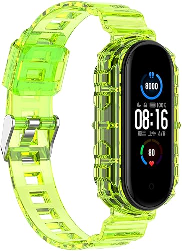 Senter Correa de reloj de silicona suave Banda de repuesto para Xiaomi Mi Band 3 y Mi Band 4 Smart Watch