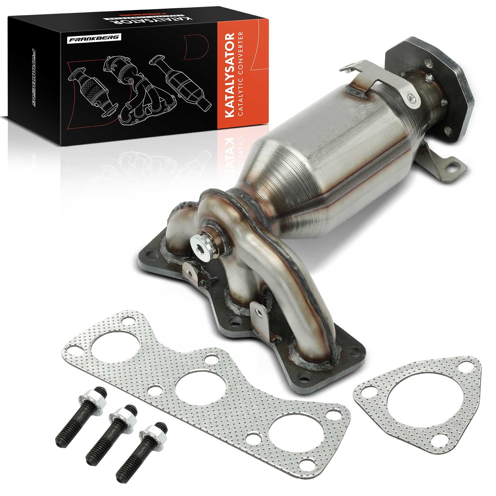 Frankberg Katalysator Benzin Kompatibel mit Fabia I 6Y2 6Y3 6Y5 1.2 2001-2005 Polo 9A 9N 1.2 2002-2007 Motorcode: AWY Replace# 03D253052X