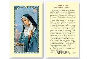 Prayer Card of Our Lady of Sorrows 25-Count Laminated Holy Card Pack