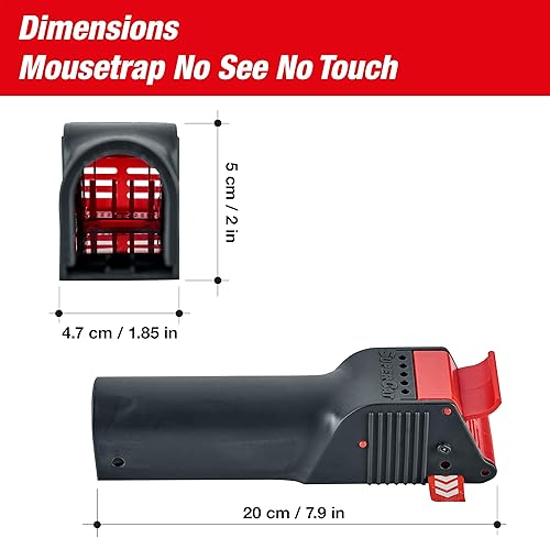 Miniatura 8 de Trampa para ratones SWISSINNO No Ver No Tocar - Efectiva, sin contacto + captura no visible + mata sin fallar - Pre-cebada con cebo de comida -