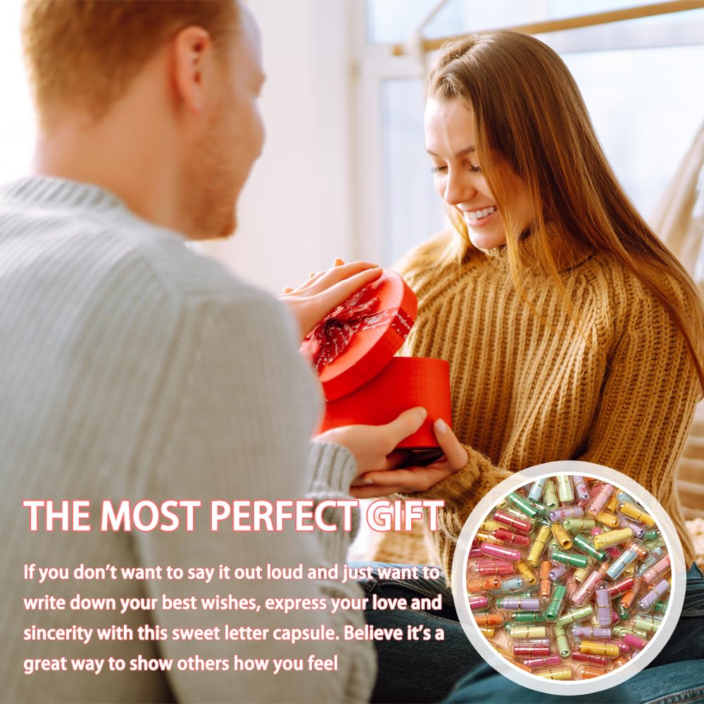 100 Nachricht Kapseln Mit 2 Glasflaschen - DIY Briefe Für Liebesbotschaften