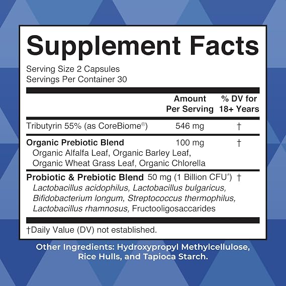 MARYRUTH'S Complete Gut Health+ Probiotic Capsules with Prebiotics & Postbiotics | 5 Probiotic Strains | 1 Billion CFU | Vegan Gut Support | Support Gastrointestinal Health & Microbiome | 30 Servings