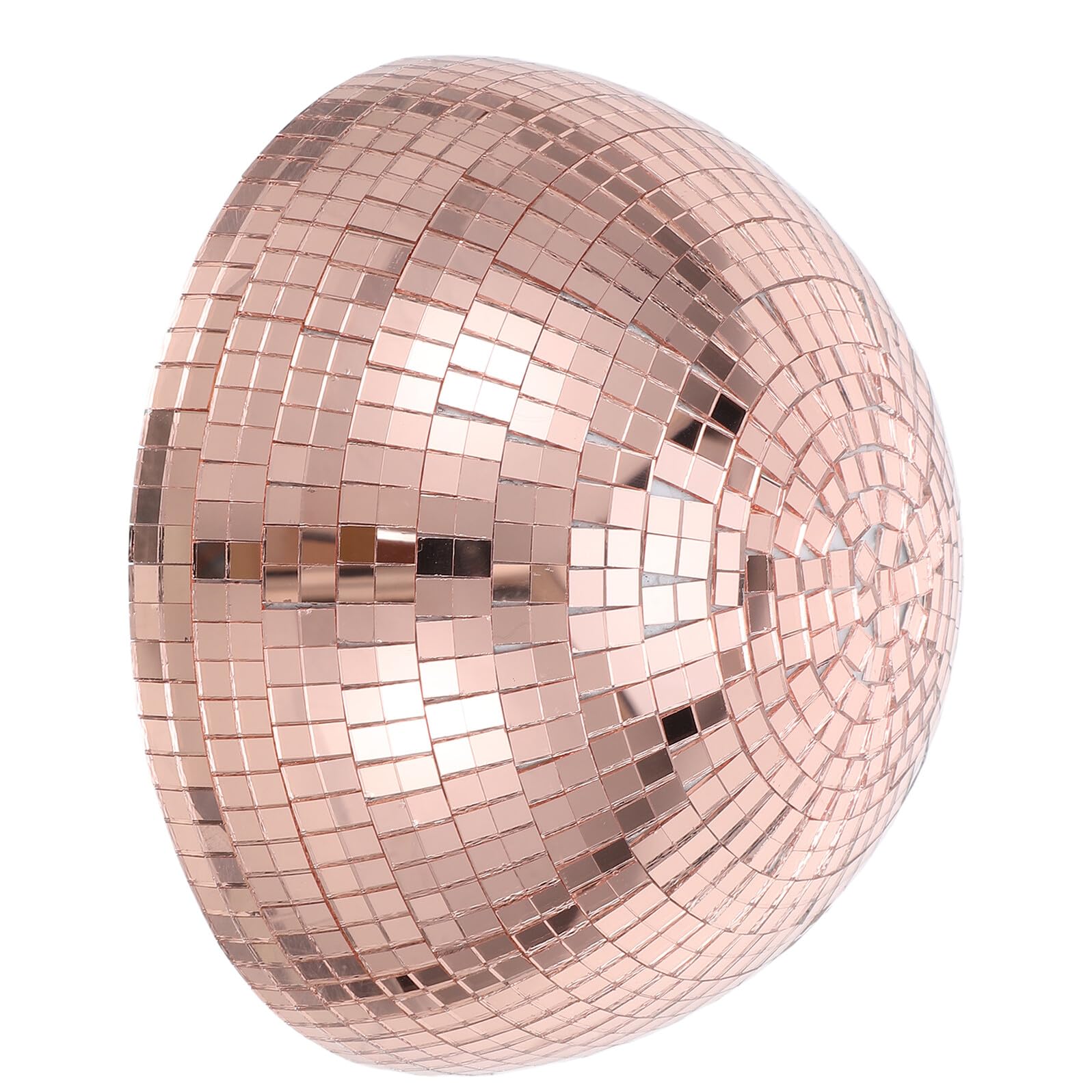 Ambiance lumineuse et effet disco avec la demi-sphère miroir rose doré de 20cm
