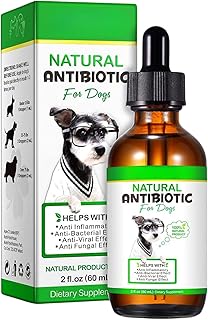 Natural Antibiotics for Dogs 60ml | All-Natural Dog Antibiotic Supplement for Allergy & Itch Relief | Supports Immune Heal...