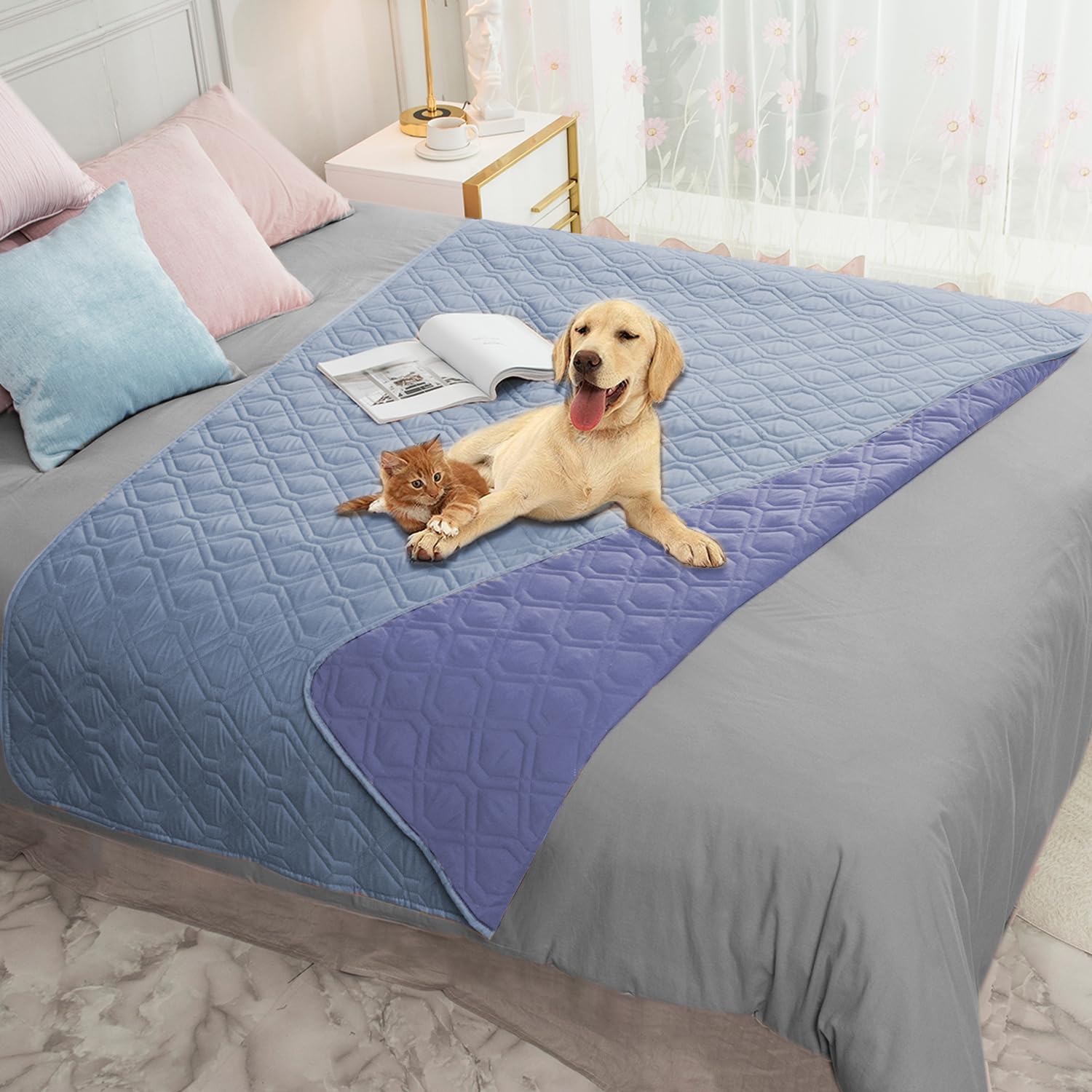 Image result for Ameritex Waterproof Dog Bed Cover Pet Blanket for Furniture Bed Couch ...
