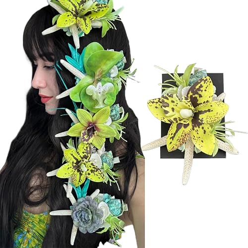 Real Shell/Starfish Hair Clips Vacation Artificial Tropical 