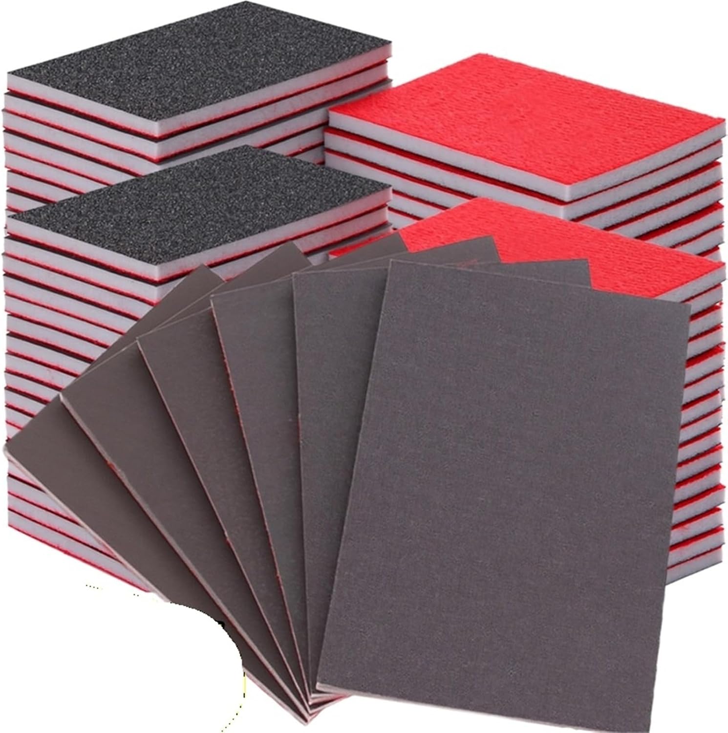 50-5PCS Sponge Sanding Block 180-2500 Grit Abrasive Block Polishing Pads Wet And Dry Grinding Sponge Sand Blocks Abrasive Tools(20PCS,P180)