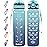 Enerbone 32 oz Drinking Water Bottle with Times to Drink and Straw, Motivational with Carrying Strap, Leakproof BPA & Toxic Free, Ensure You Drink Enough Water for Fitness Gym Outdoor