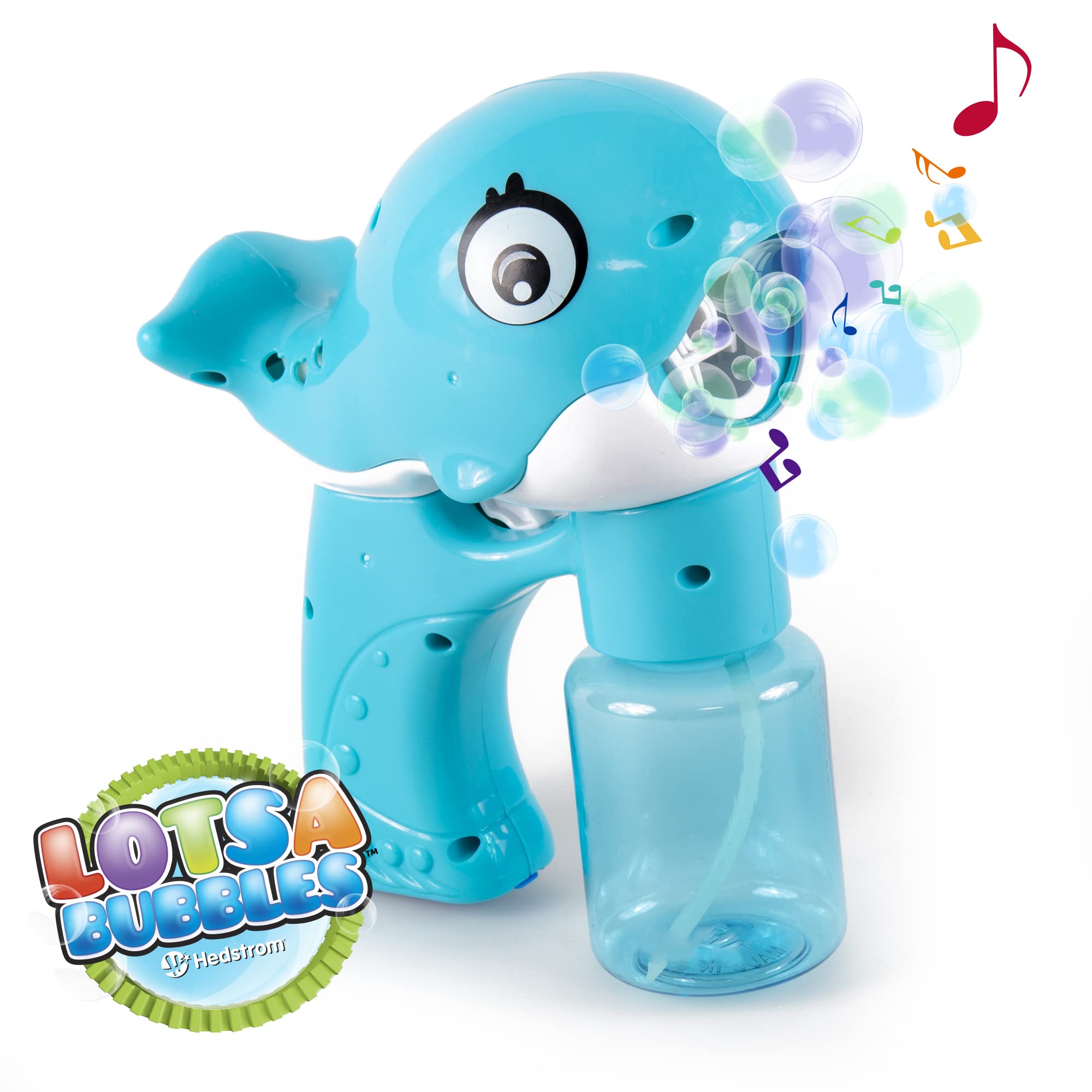Hedstrom Lotsa Bubbles 2-in-1 Whale Bubble Blaster, Blue