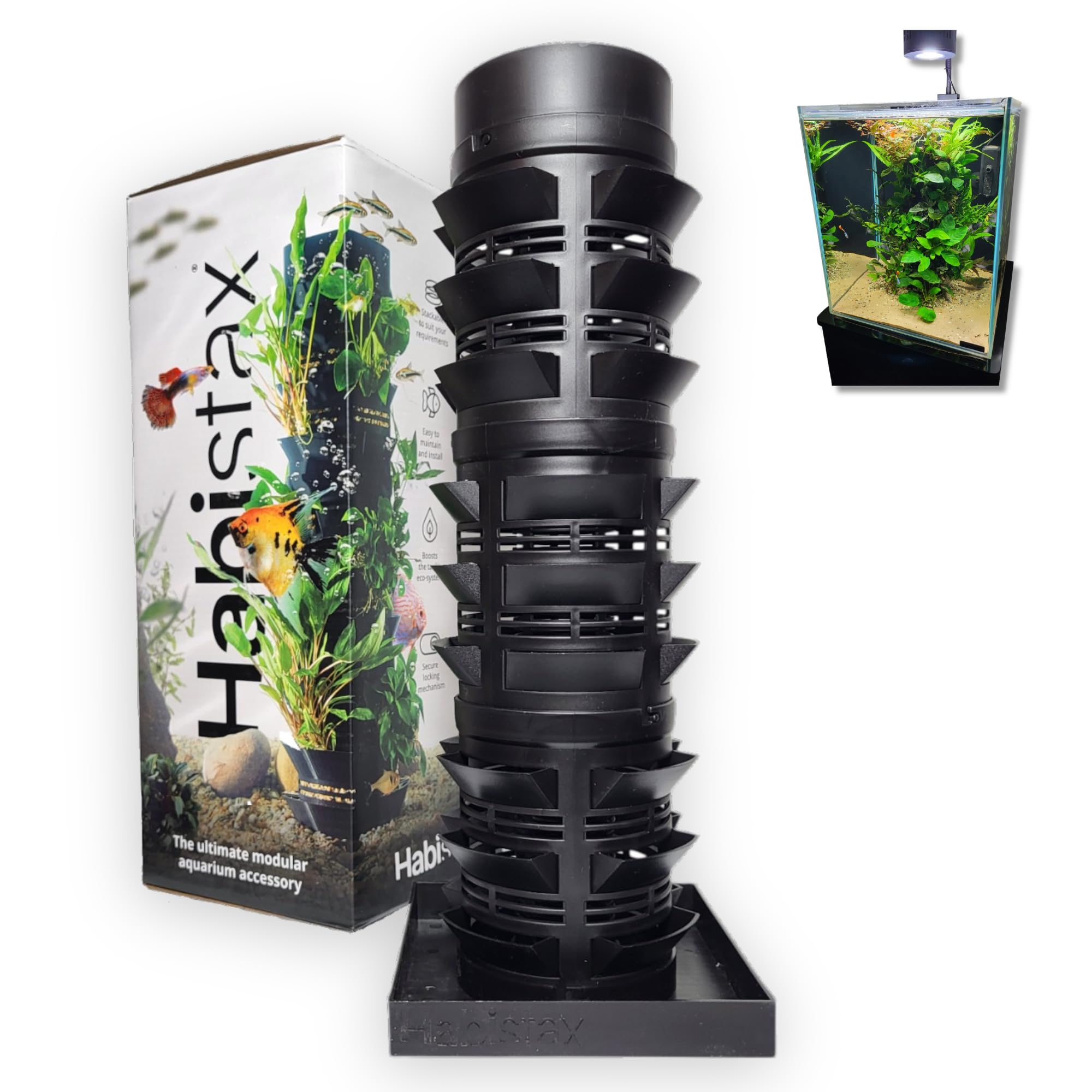 Modular Aquarium Planter Hardscape – Nutrient-Rich System for Planted Tanks & Aquascaping