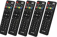 Kit 5 Controles Remotos TV Box Android Universal - Compatível com MXQ, MXQ Pro 4K, TX3, TX9, V88 - Modelo SKY-8095 / LE-7490