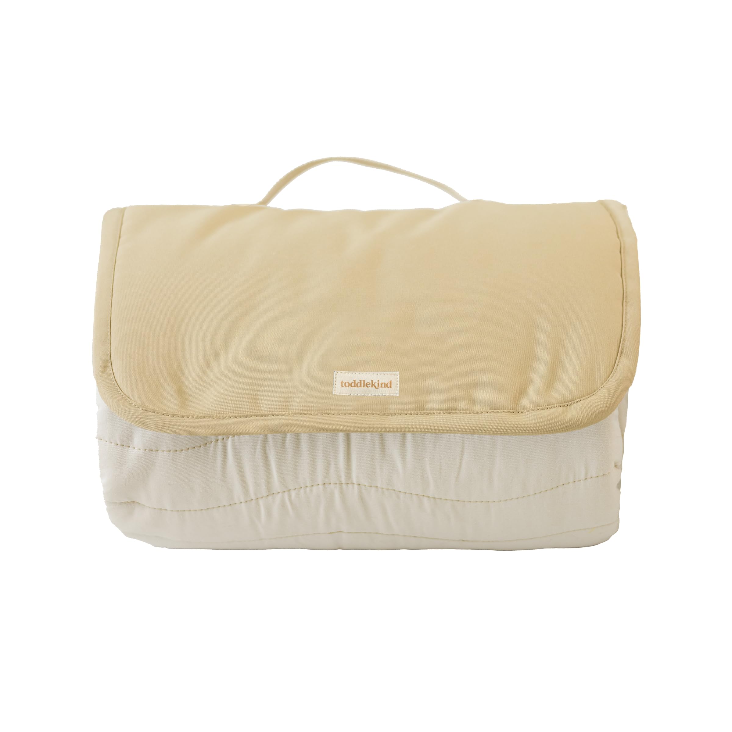 Toddlekind Premium Indoor/Outdoor Playmat & Picnic Blanket – Organic Quilted Cotton, Water-Resistant, Anti-Slip, Reversible Design, Spacious Play Mat