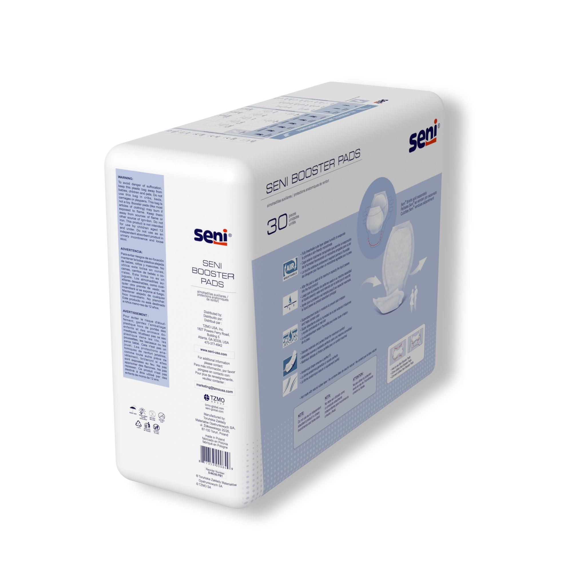 Amazon.com: Seni Unisex Incontinence Booster Pad, 25
