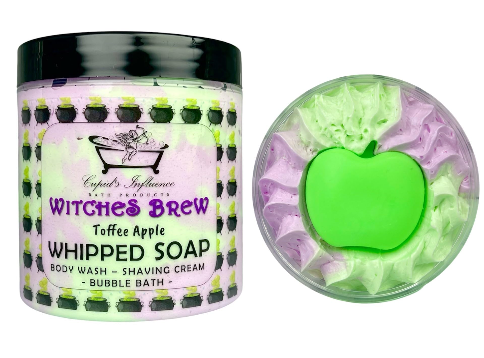 Witches Brew Whipped Soap | Luxurious Kaolin Clay Body Wash | Shaving Cream | Shower Fluff | Bubble Bath | Apple Shower Whip | Toffee Apple Soap | Halloween Gifts | Stocking Fillers | Secret Santa