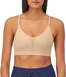 Champion Women's Sports Bra, Soft Touch, Moisture-Wicking Bra, Light Support Sports Bra (Longline Sports Bra Available)