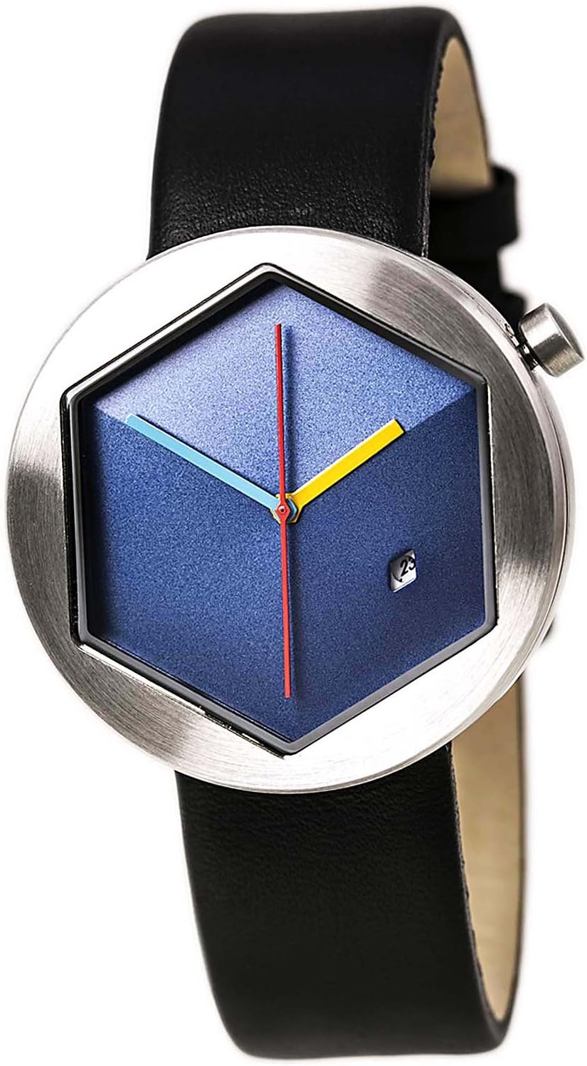 Projects Watches (Michael Graves Cubit Watch Blue Indaco Unisex