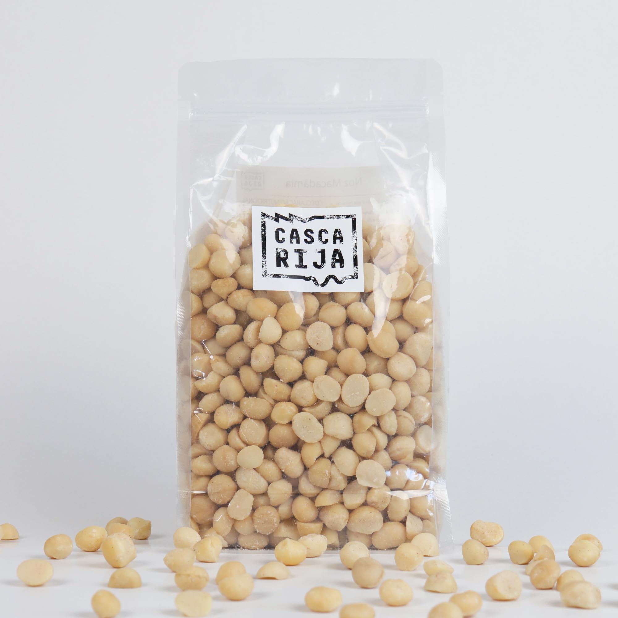 CASCA RIJA: Nuez de Macadamia 1 Kg | Sin Aceite, Sin Conservantes y Sin Sal Añadido | 100% Natural, Vegano