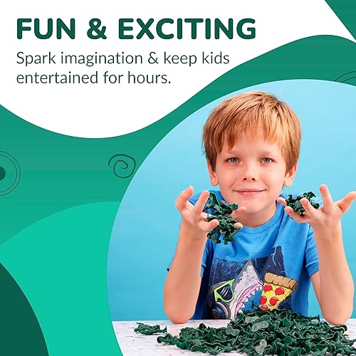 Miniatura 3 de Entervending Figuras de acción del ejército para hombres, soldados pequeños de 2 pulgadas para niños, 100 piezas de juguete de soldado del ejército