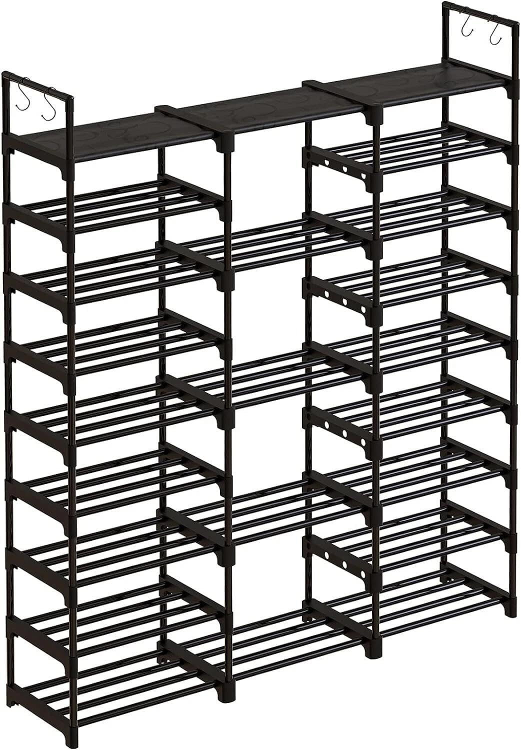 for WOWLIVE 9 Tiers Large Shoe Rack, Shoe Storage Organizer, 50-55 Pairs Shoe