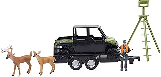 Big Country Toys Polaris Ranger - 1:20 Scale - Polaris Ranger - ATV Trailer - Accessory Pack - 8 Piece Toy Set