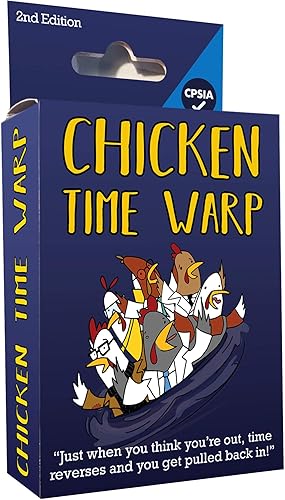 Crashstache Games Chicken Time Warp - Divertido juego de fiesta de viaje en el tiempo para adultos, adolescentes y niños