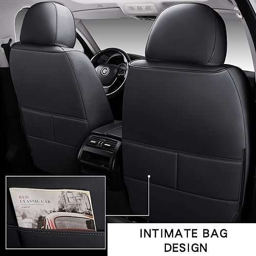 Miniatura 2 de BABYBLU Fundas de asiento de automóvil de cobertura completa, ajuste universal para automóviles, SUV, camionetas y camionetas con cuero sintético