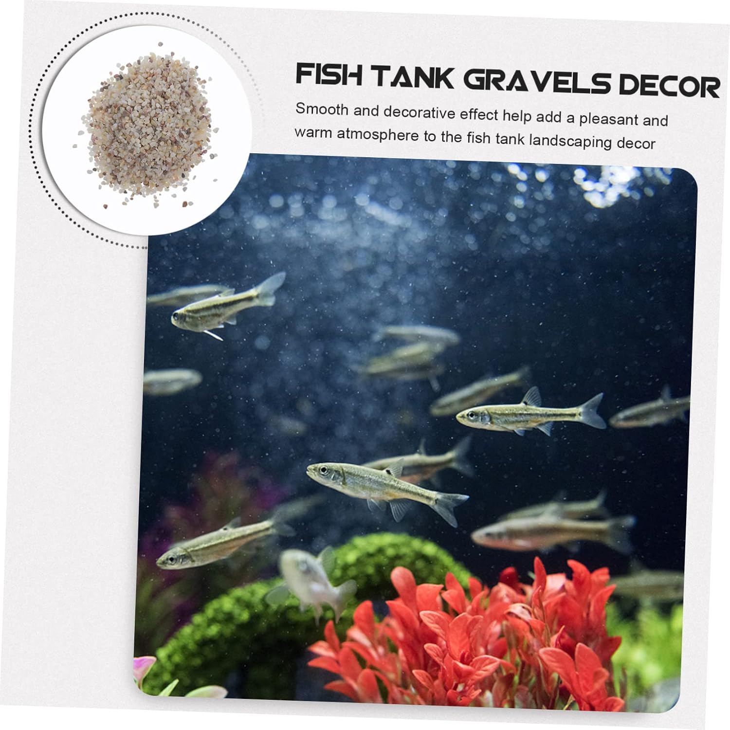 Alipis 1set Natural Polished Aquarium Rocks and Gravel for Fish Tanks for Freshwater Aquariums Decorative Substrate Bulk Fish Tank Gravel Your Aquatic Landscape
