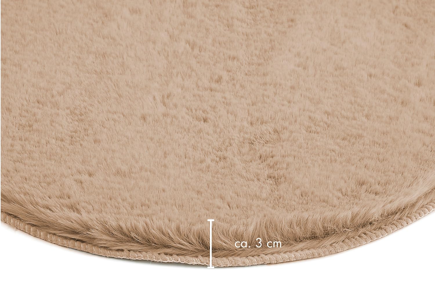 Lot De 4 Coussins De Chaise Ronds En Fourrure Synthétique Luxe - 40x40 Cm Blanc, Confort Doux Pour Salon Et Salle à Manger