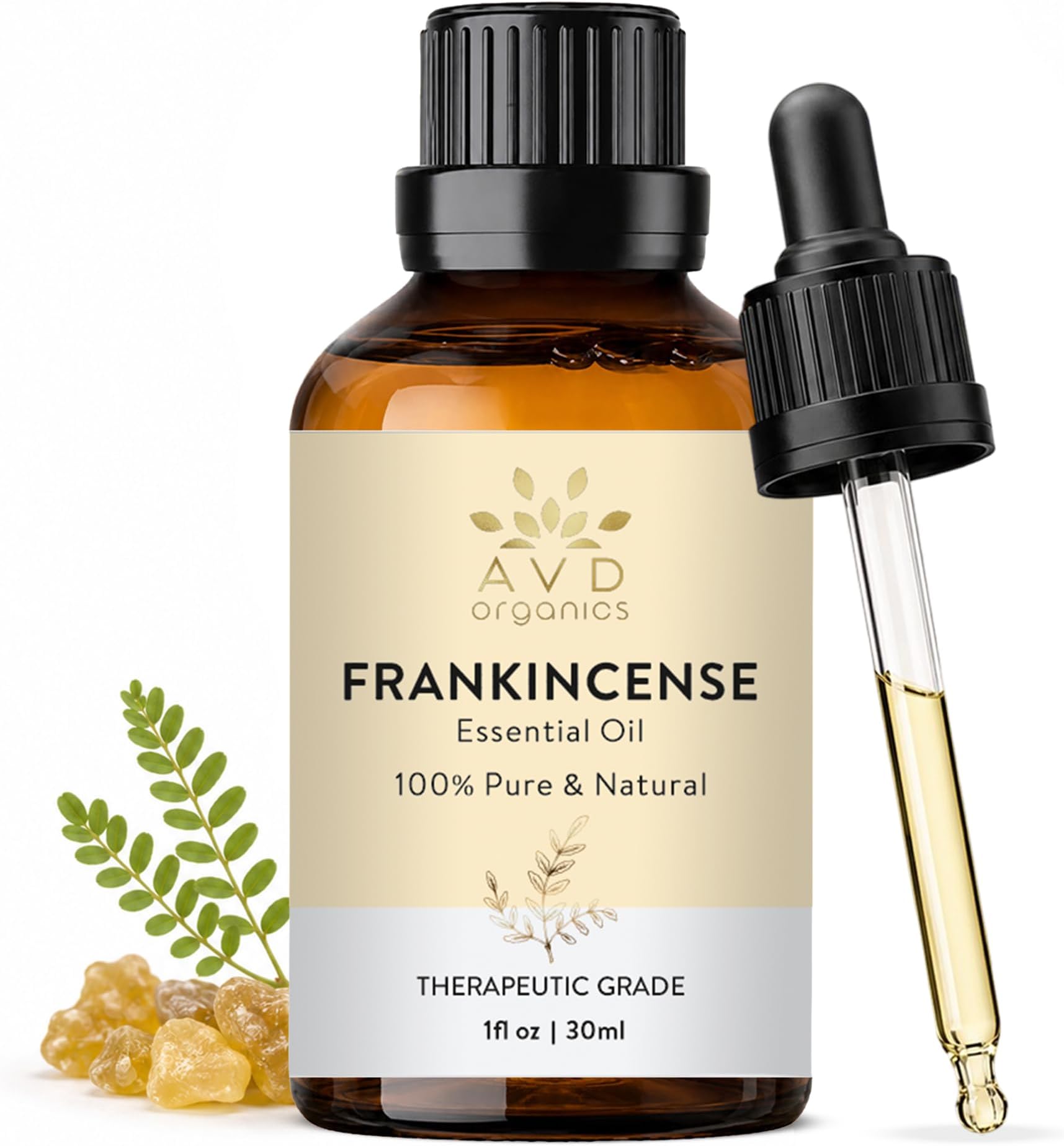 AVD Organics Frankincense Essential Oil 30ml - 100% Pure Oil for Relaxation