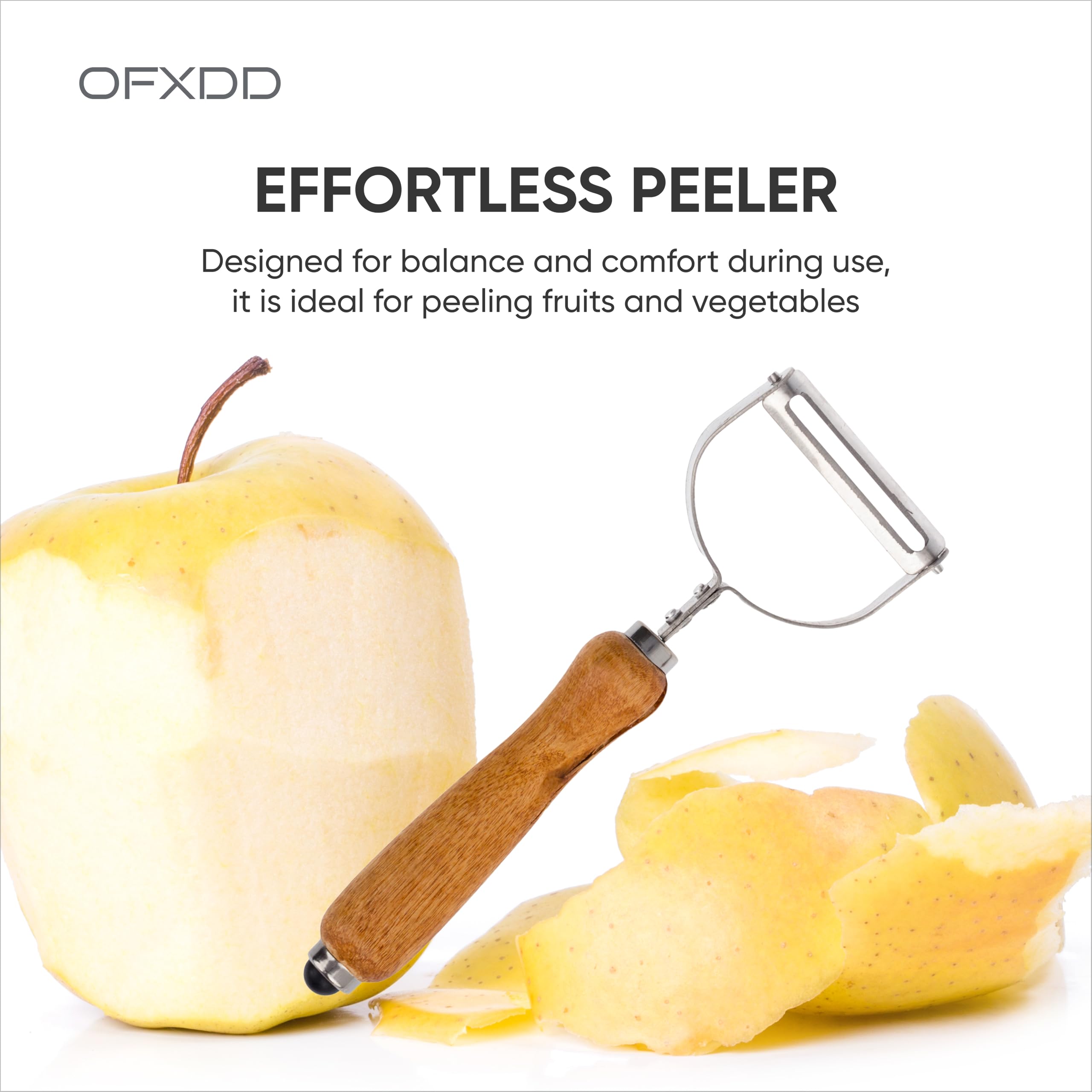 Stainless Steel Horizontal Potato Vegetable Peeler - Professional Apple Carrot Fruit Speed Peeler Metal Dishwsher Safe