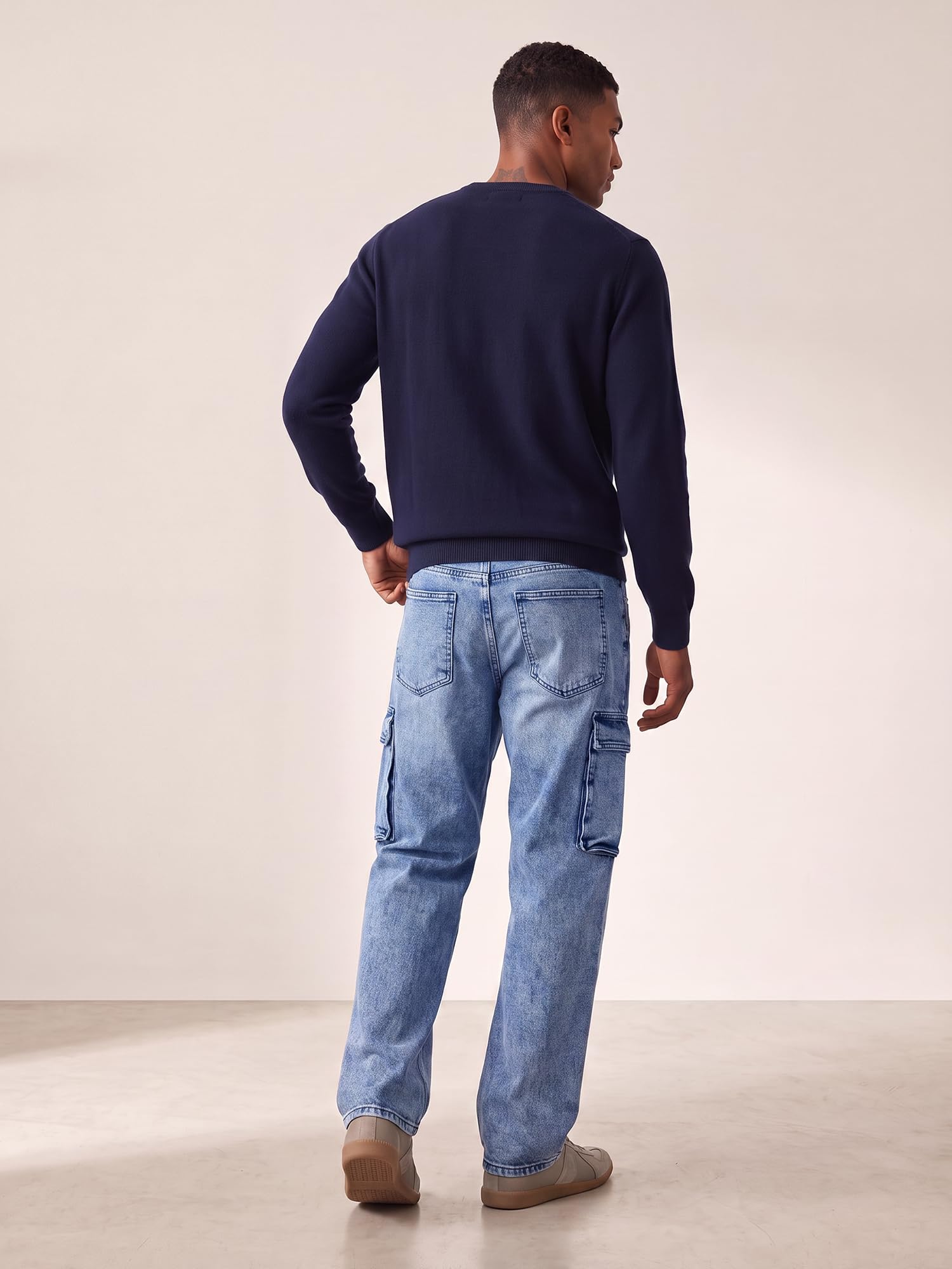 JMIERR Jeans Herren Baggy Cargohose Y2K Streetwear Jeans Hosen