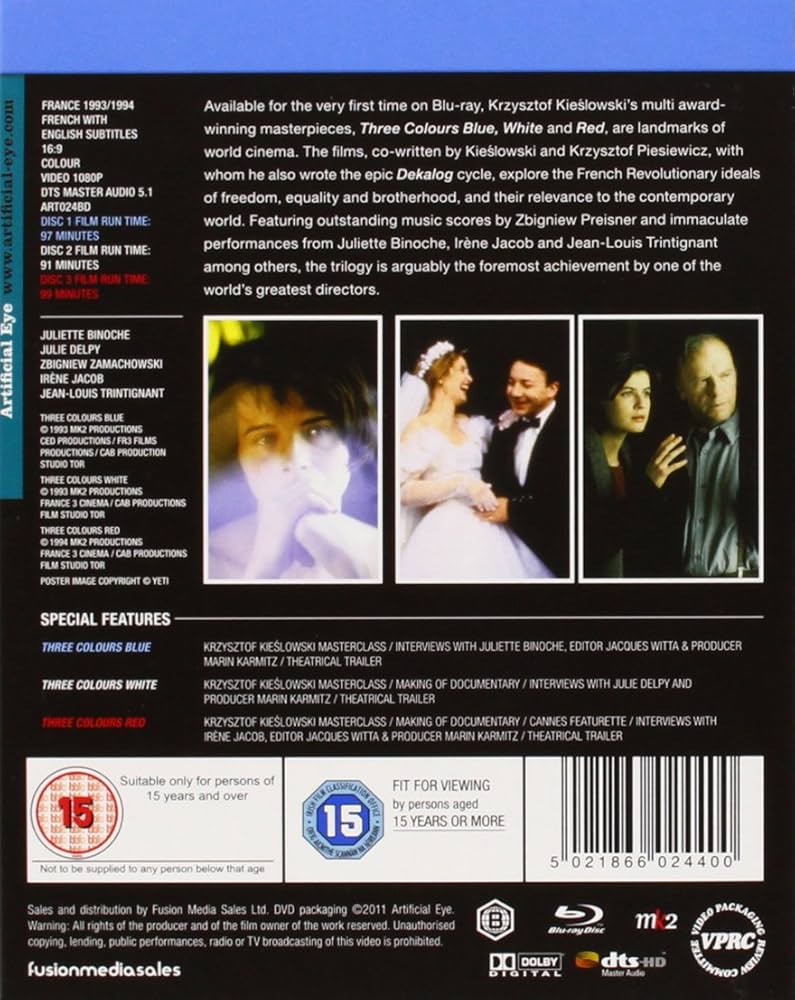 Three Colours Trilogy [Krzysztof Kieslowski] [Blu-ray