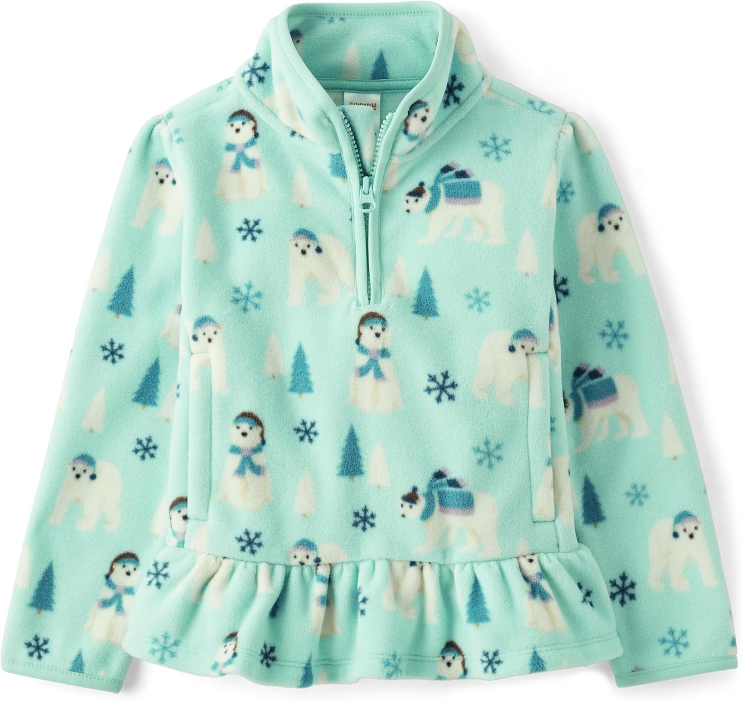 Gymboree Girls' and Toddler Long Sleeve Cozy Microfleece Halk Zip Jacket