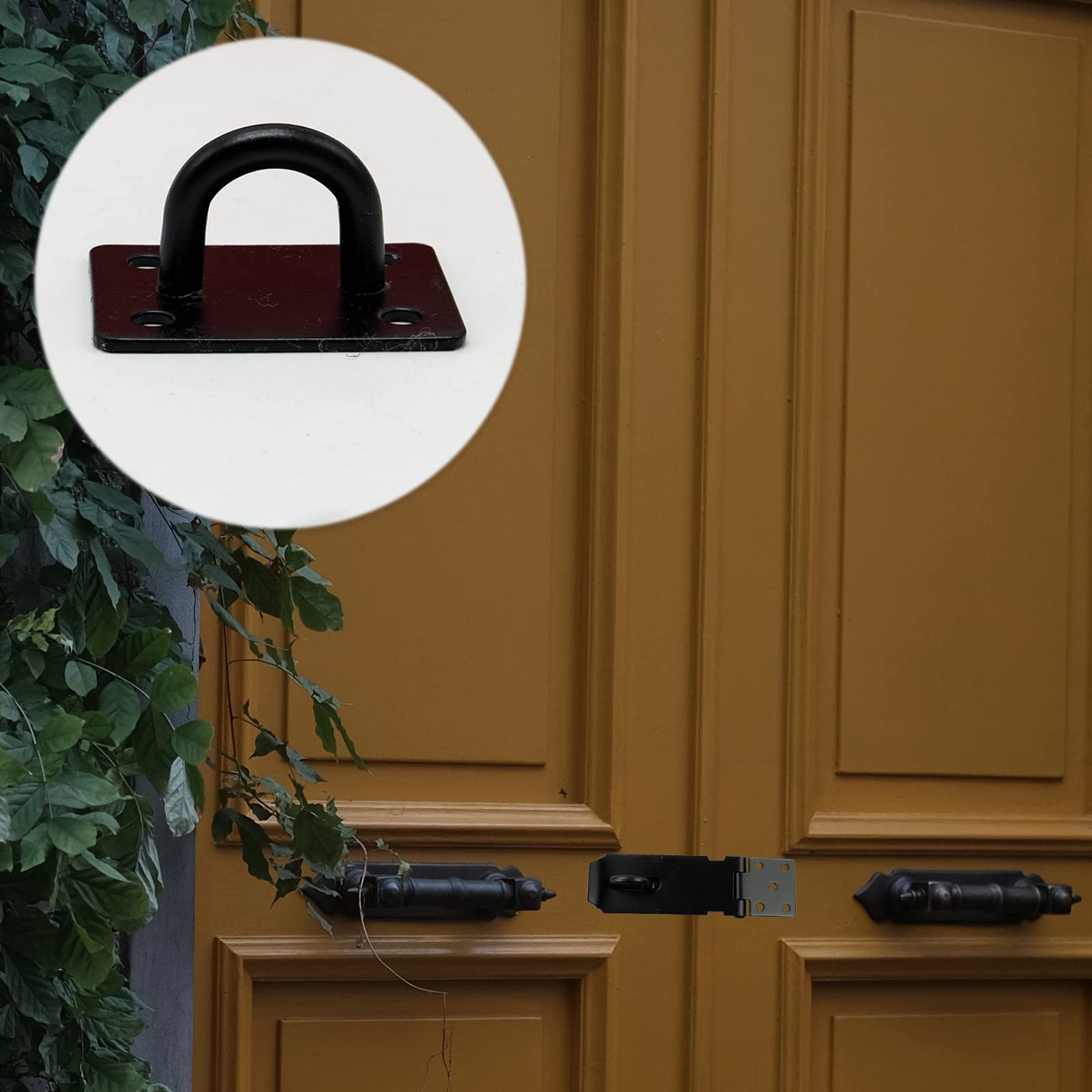 Gate Latch Padlock Hasps 5-Pack Stainless Steel - 4.2 Inch Security Door Latches With Screws Security Gate Hardware Stainless Steel Hasp Latch - View #9