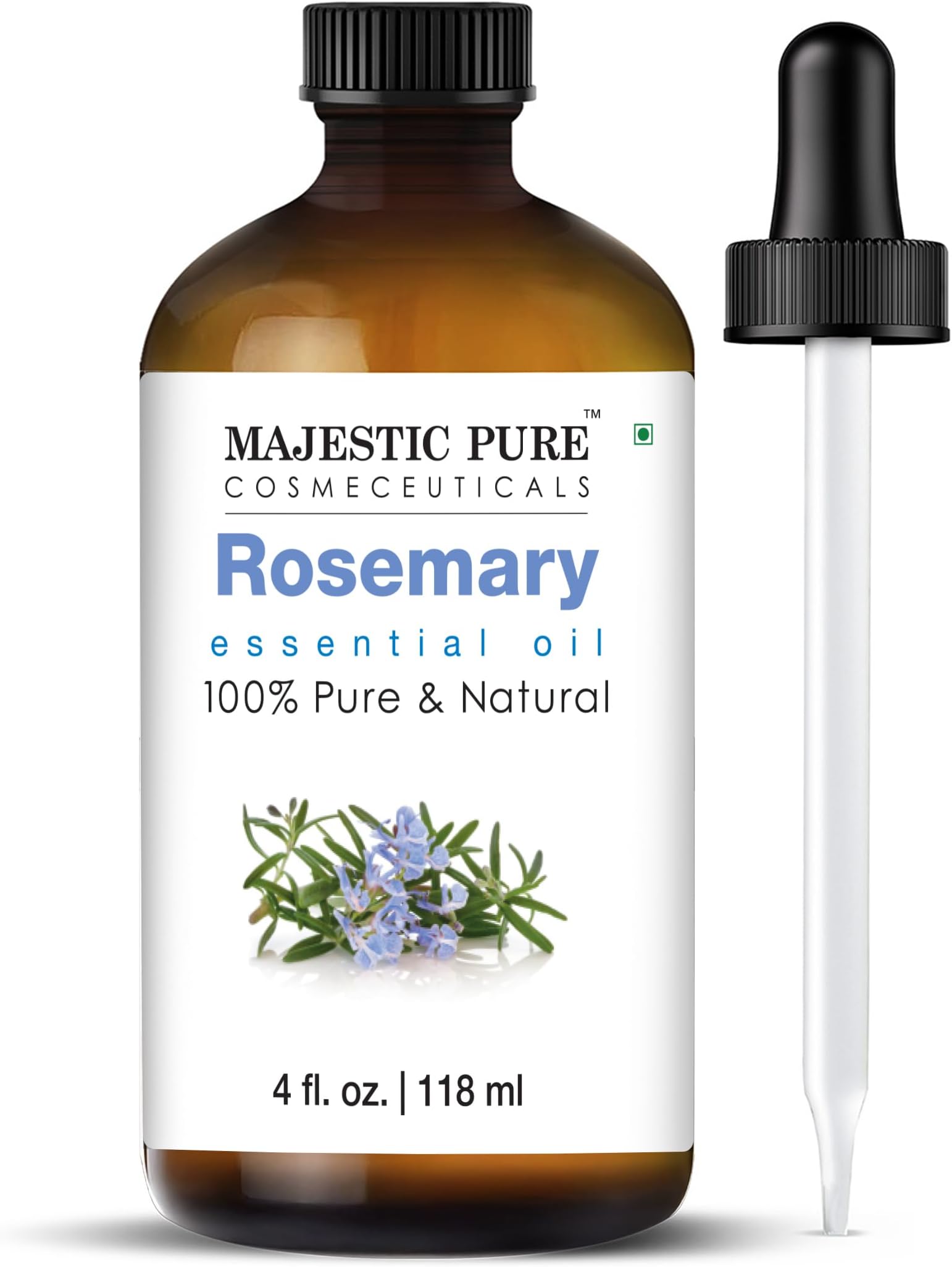 Rosemary Essential Oil - 100% Pure & Premium Rosemary Oil for Hair Growth, Skin, Face, Aromatherapy & Diffuser - 4 fl oz